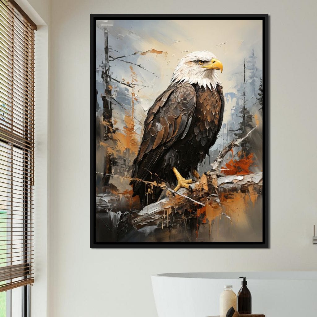 Majestic Eagle Outlook Canvas Wall Art