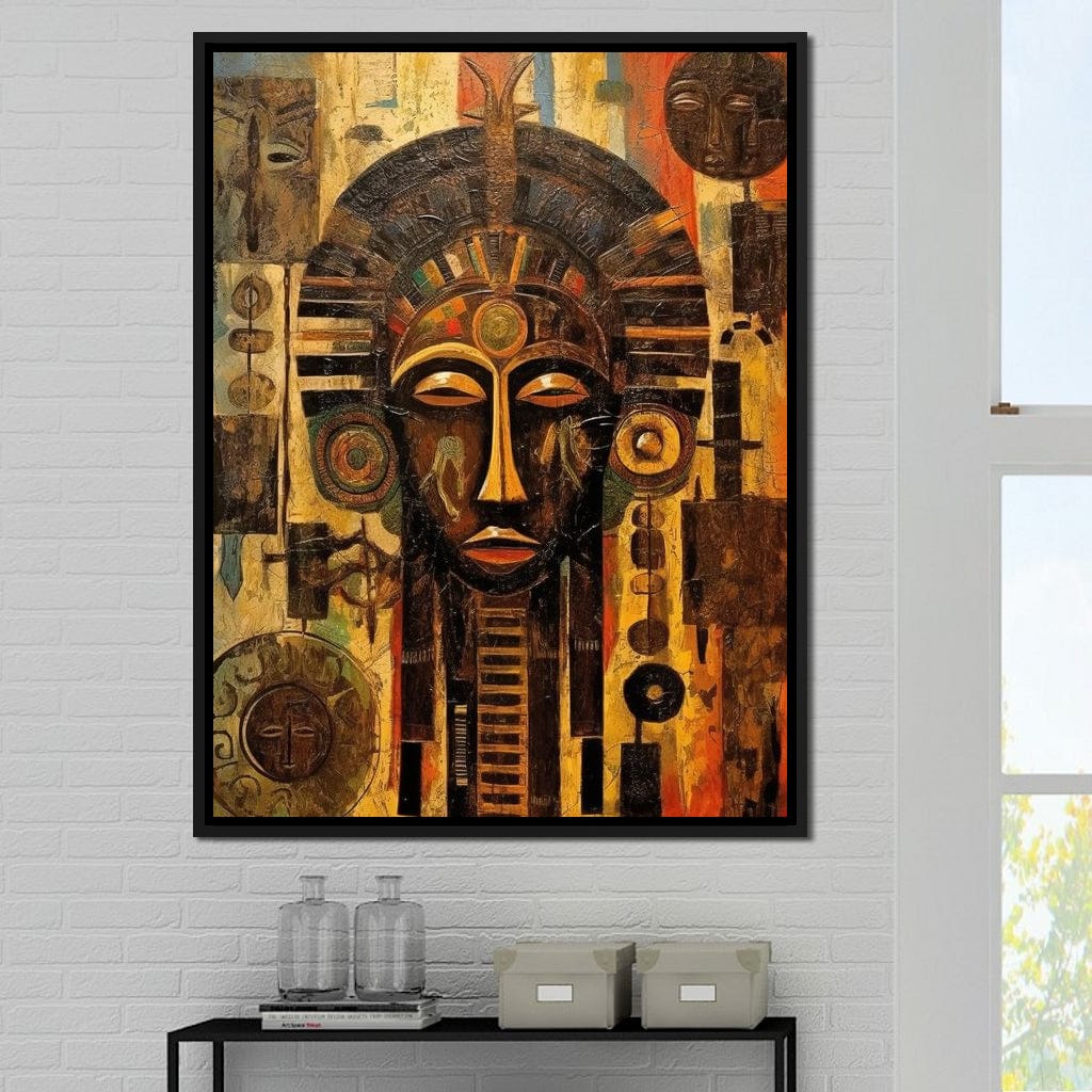 Tribal Mask 20 Canvas Wall Art