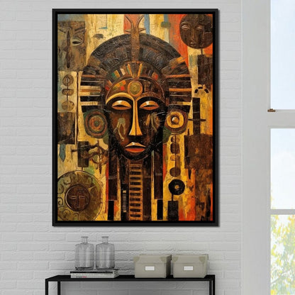 Tribal Mask 20 Canvas Wall Art