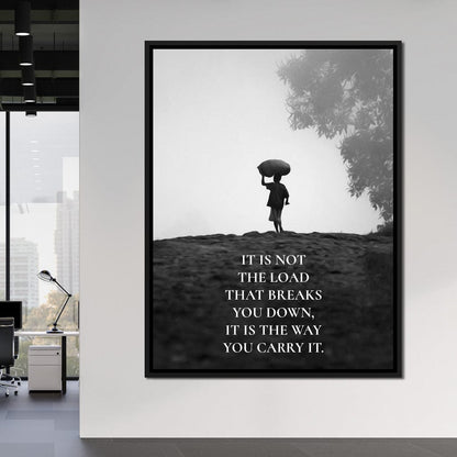 Carry The Load Wisely Canvas Wall Art