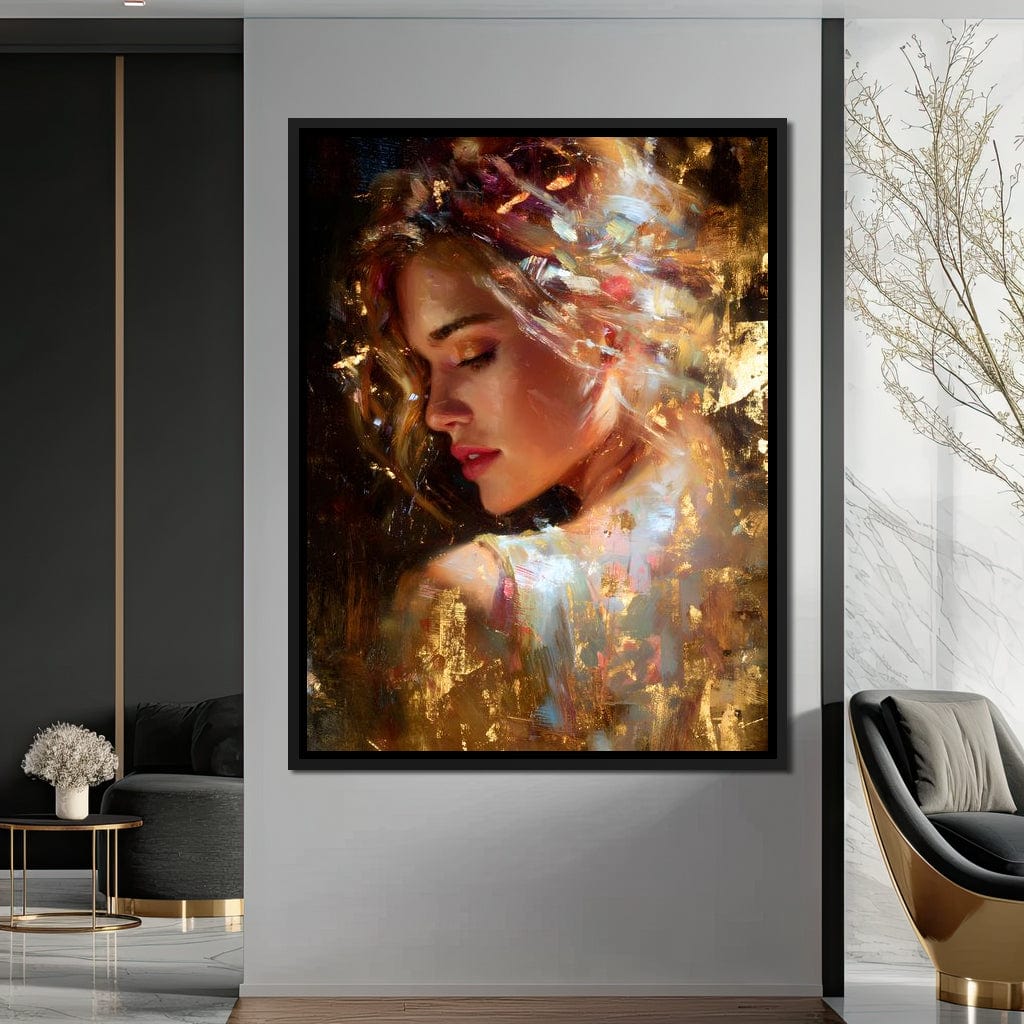 Radiant Brushstrokes Of Grace Canvas Wall Art