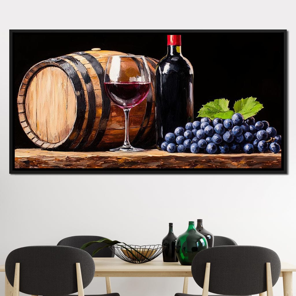 Vintage Vino Canvas Wall Art