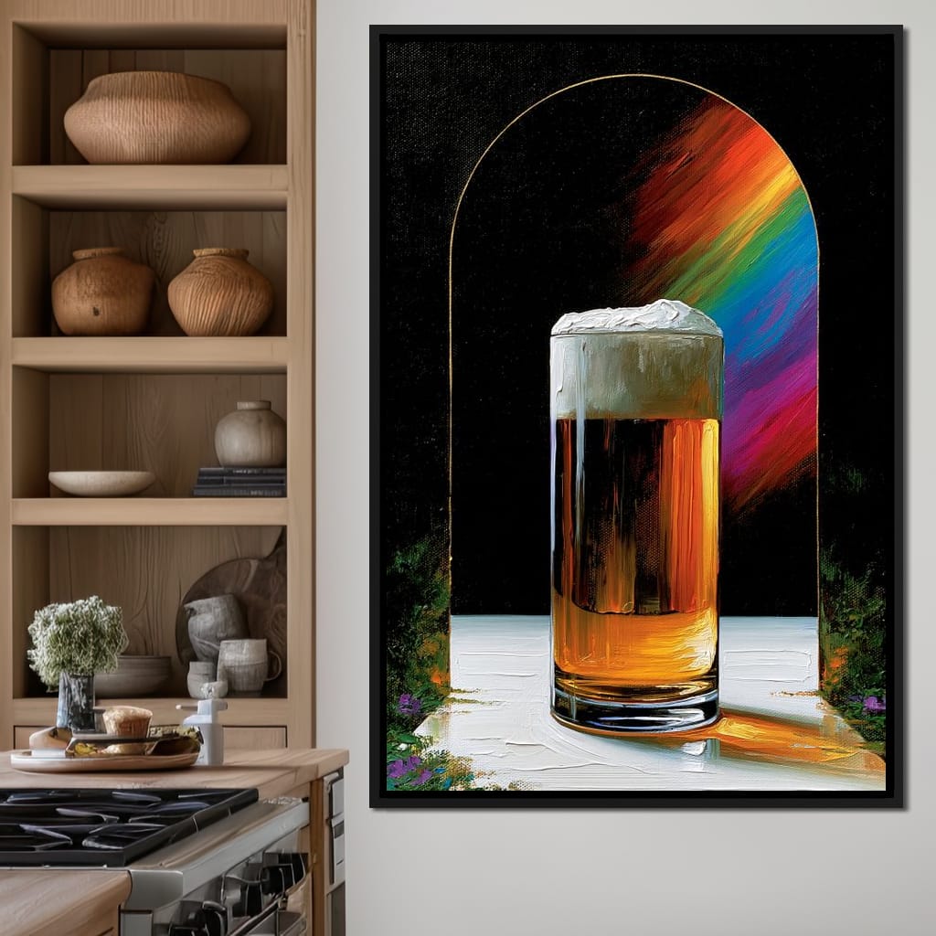 Golden Hour Ritual Beside The Arch Canvas Wall Art
