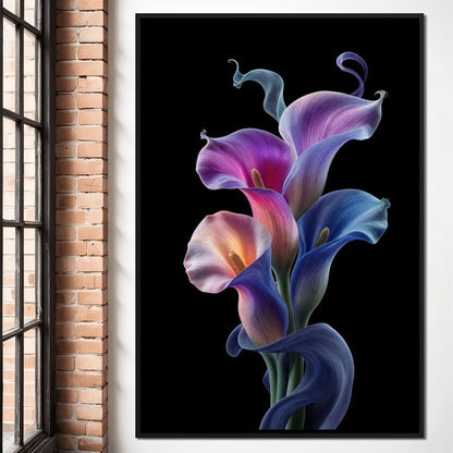 Floral Spirits of the Night Canvas Wall Art