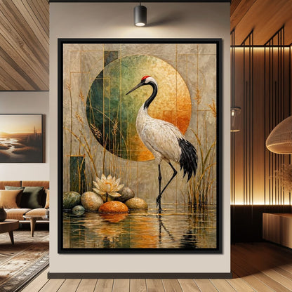 Harmony in Feather and Form Canvas Wall Art