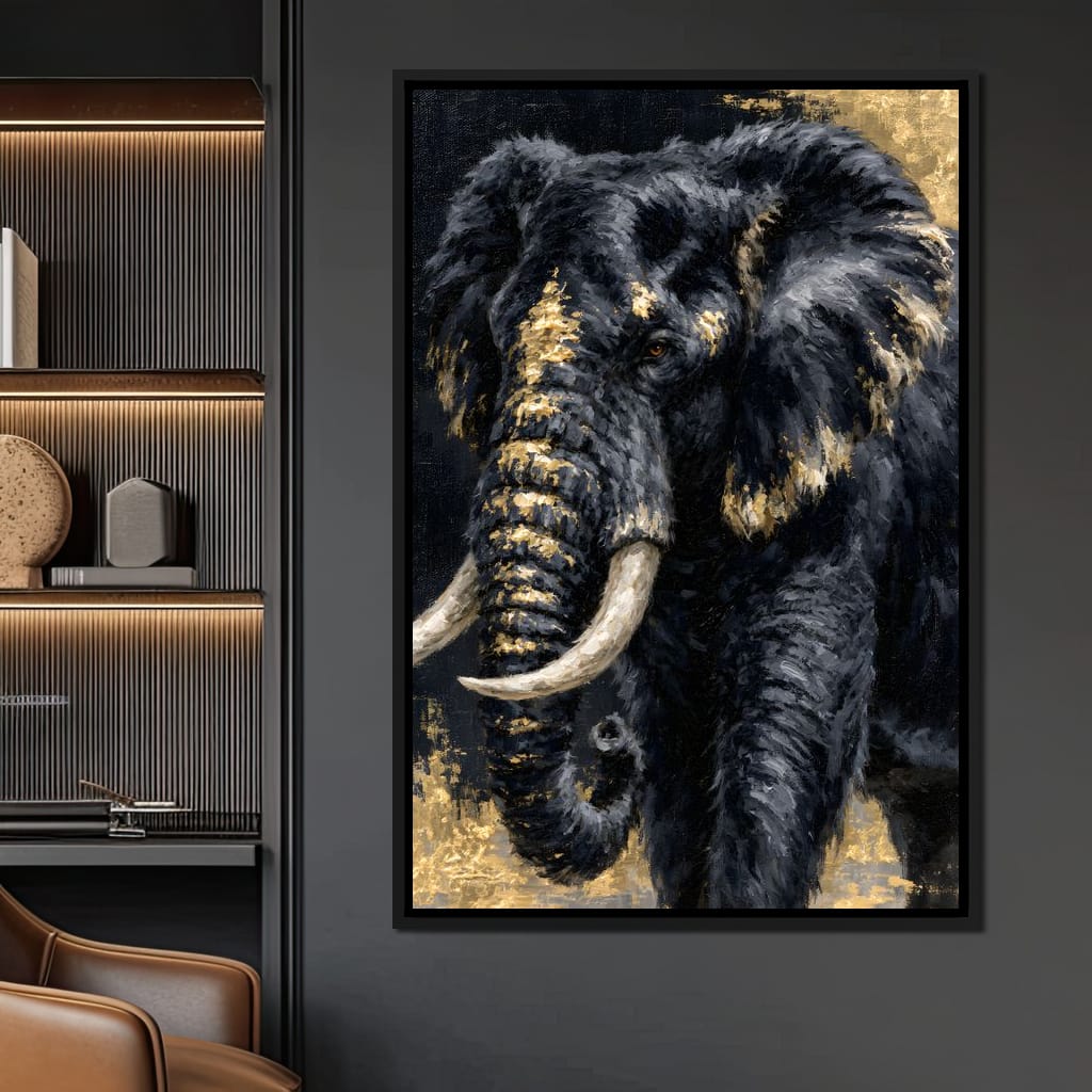 Gilded Majesty of the Wild Canvas Wall Art