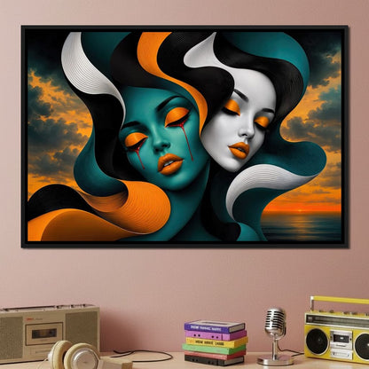The Lovers Who Never Spoke Canvas Wall Art