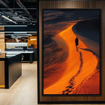 Solitude On Burning Sands Canvas Wall Art