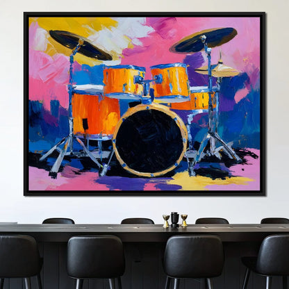 Rhythm of Vibrant Beats Canvas Wall Art