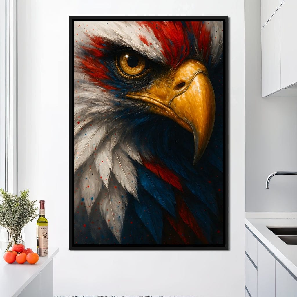 Majestic Gaze of Freedom Canvas Wall Art