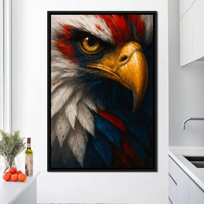Majestic Gaze of Freedom Canvas Wall Art