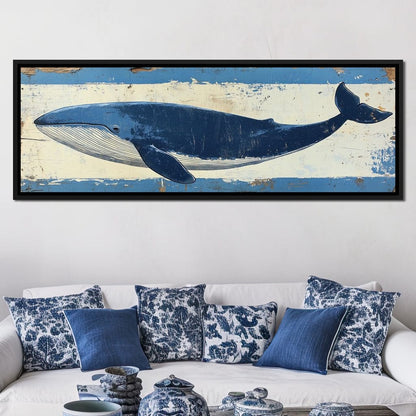 Glorious Whale Canvas Wall Art