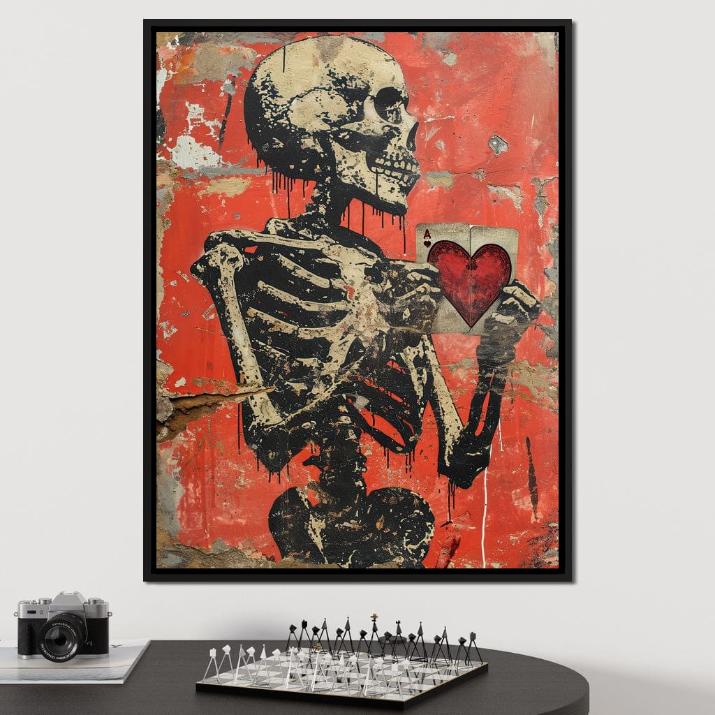 Romantic Skeleton 8 Canvas Wall Art
