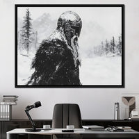 Viking Saga In Winter Majesty Canvas Wall Art