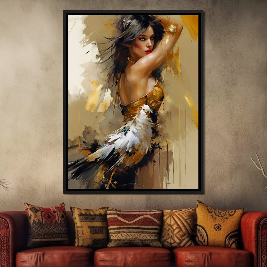 Female Portrait 068 Canvas Wall Art