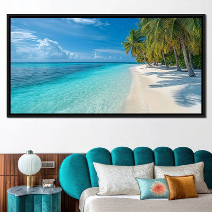 Tropical Shoreline Dreams Canvas Wall Art