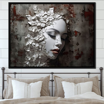 Shattered Mirage Canvas Wall Art