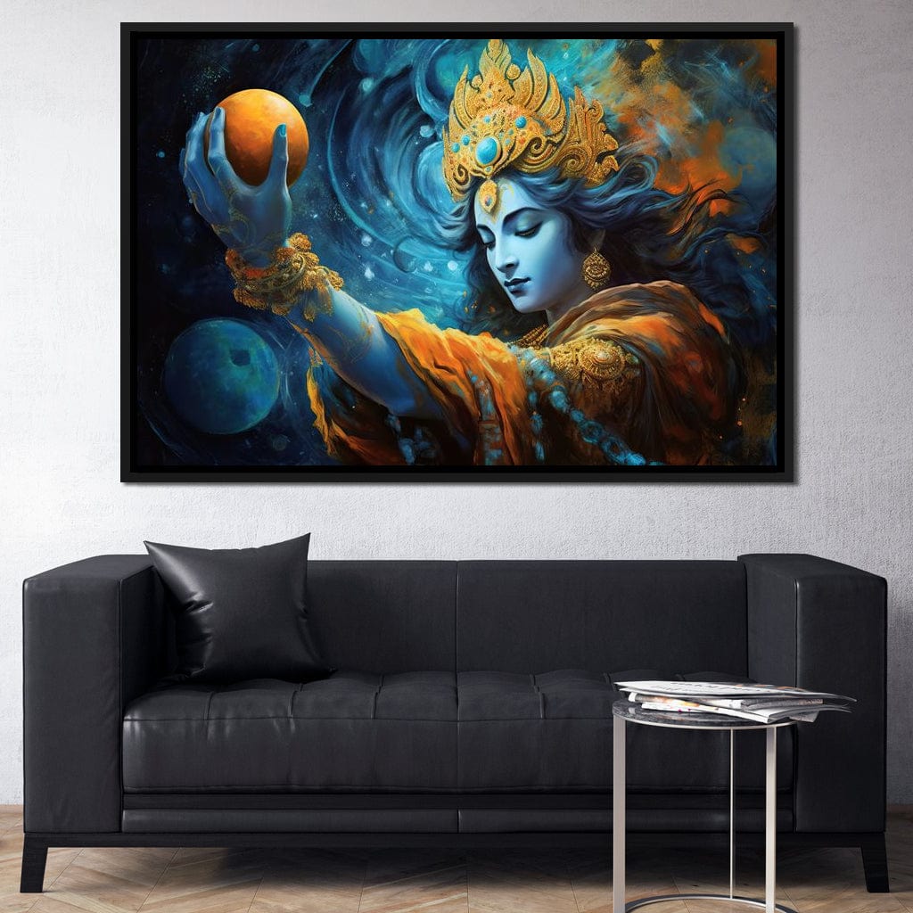 Krishna's Wisdom Path Canvas Wall Art
