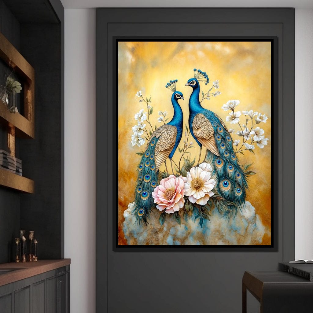 Peacock Serenade Canvas Wall Art