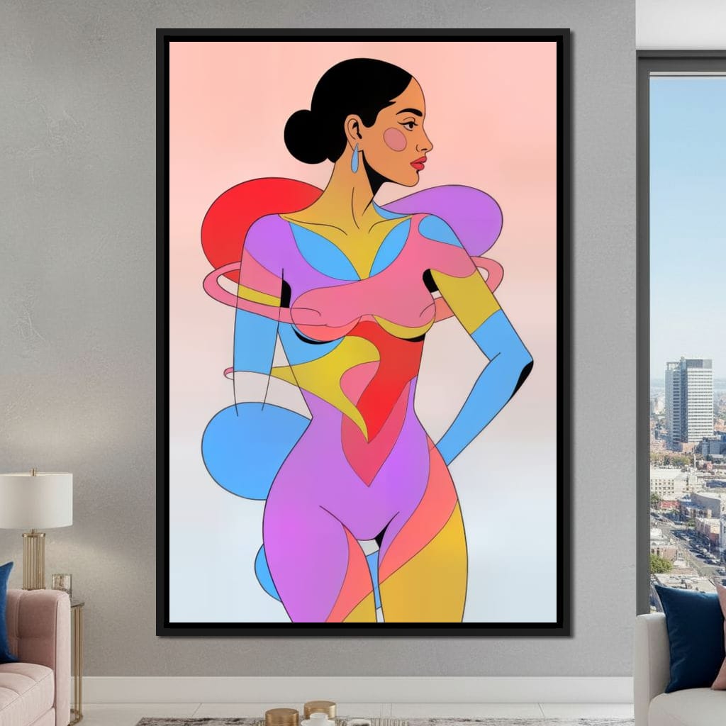 The Colorform Muse Canvas Wall Art