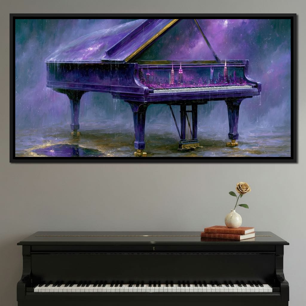 Midnight Sonata For A Glass Galaxy Canvas Wall Art