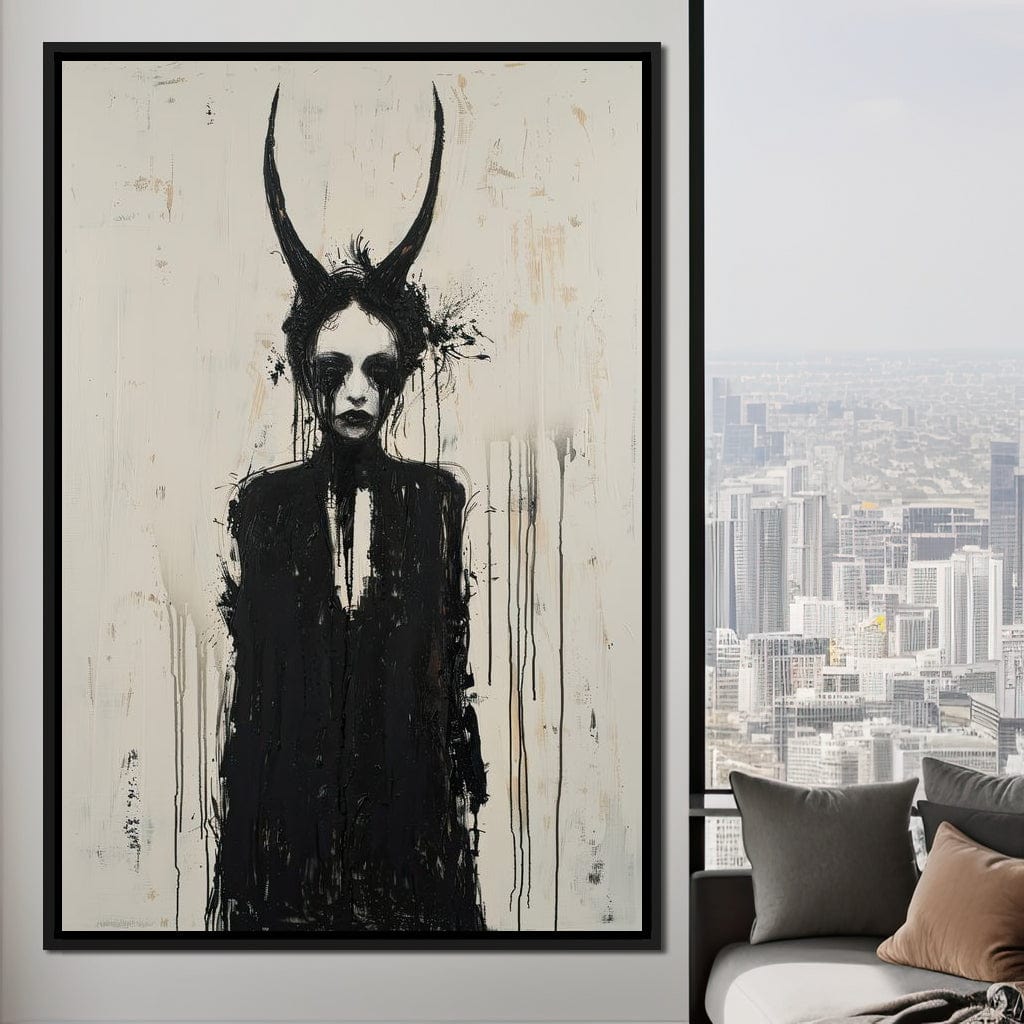 Veiled Presence of Shadows Canvas Wall Art