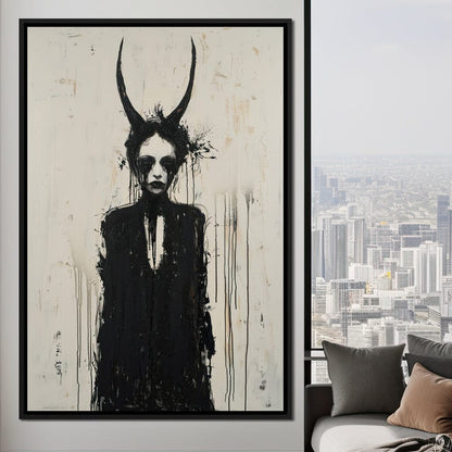 Veiled Presence of Shadows Canvas Wall Art
