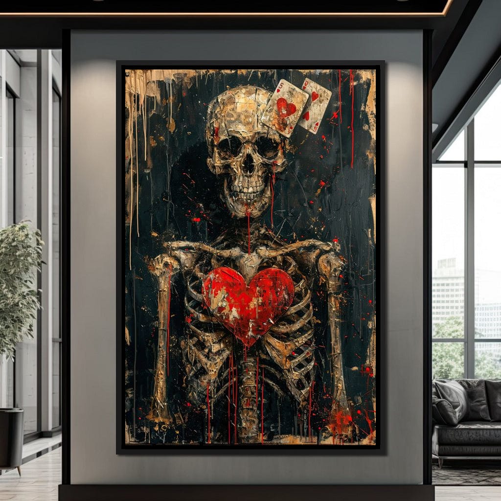 Romantic Skeleton 4 Canvas Wall Art
