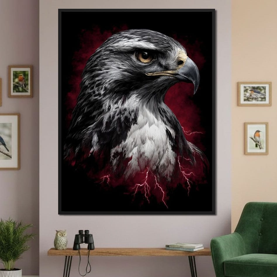 Stormwatch Falcon Canvas Wall Art