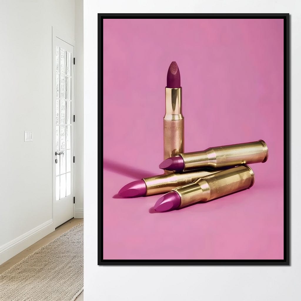 Lipstick Bullet Canvas Wall Art