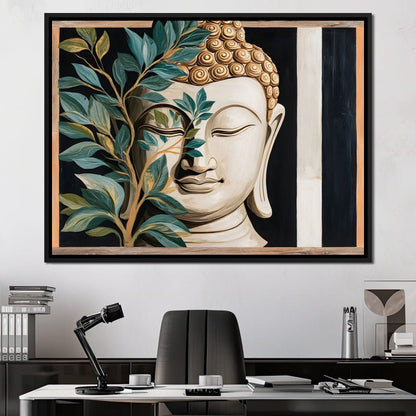 Tranquil Buddha Sanctuary Canvas Wall Art