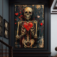 Romantic Skeleton 5 Canvas Wall Art