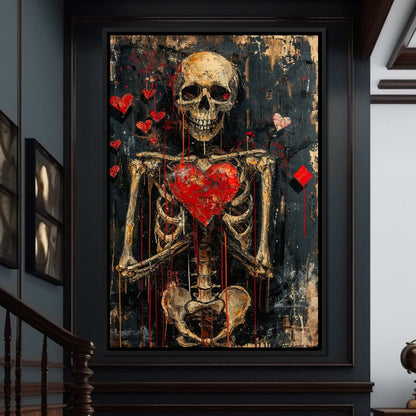 Romantic Skeleton 5 Canvas Wall Art