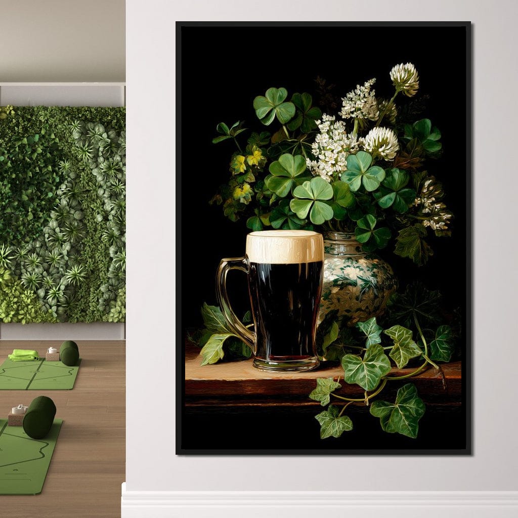 Clover Cream Stout Canvas Wall Art