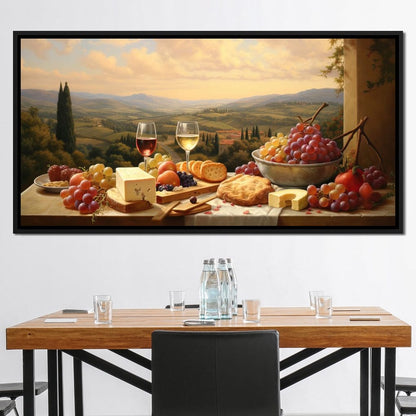 Wine & Cheese Valley Canvas Wall Art