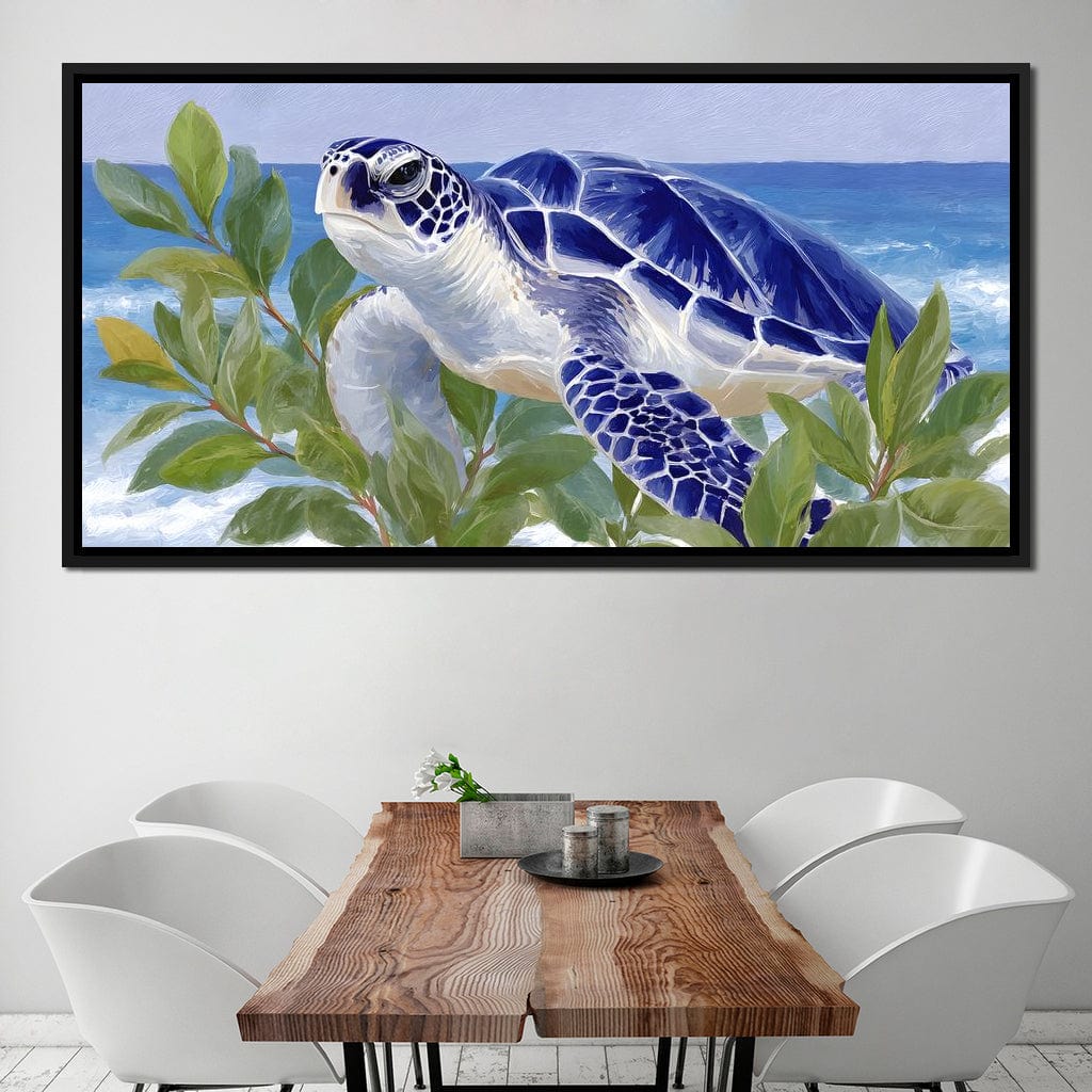 Ocean Voyager Sea Turtle Breeze Canvas Wall Art