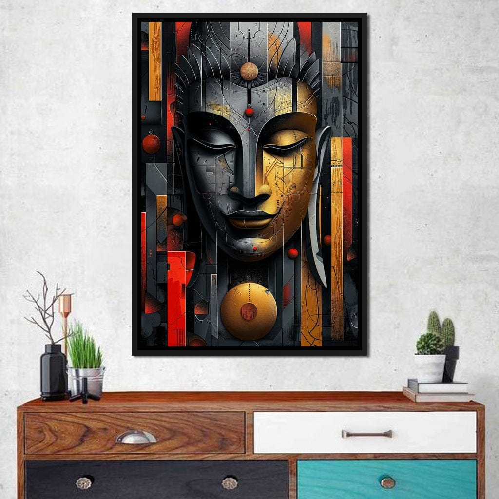 Radiant Geometric Balance Canvas Wall Art