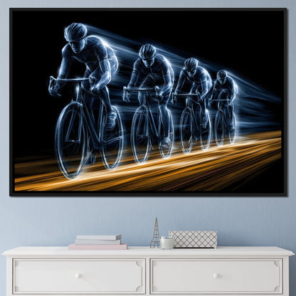 Kinetic Pulse of the Peloton Canvas Wall Art