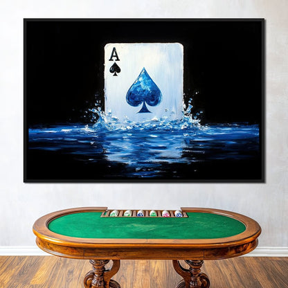 Ace of Spades Waterfall Canvas Wall Art