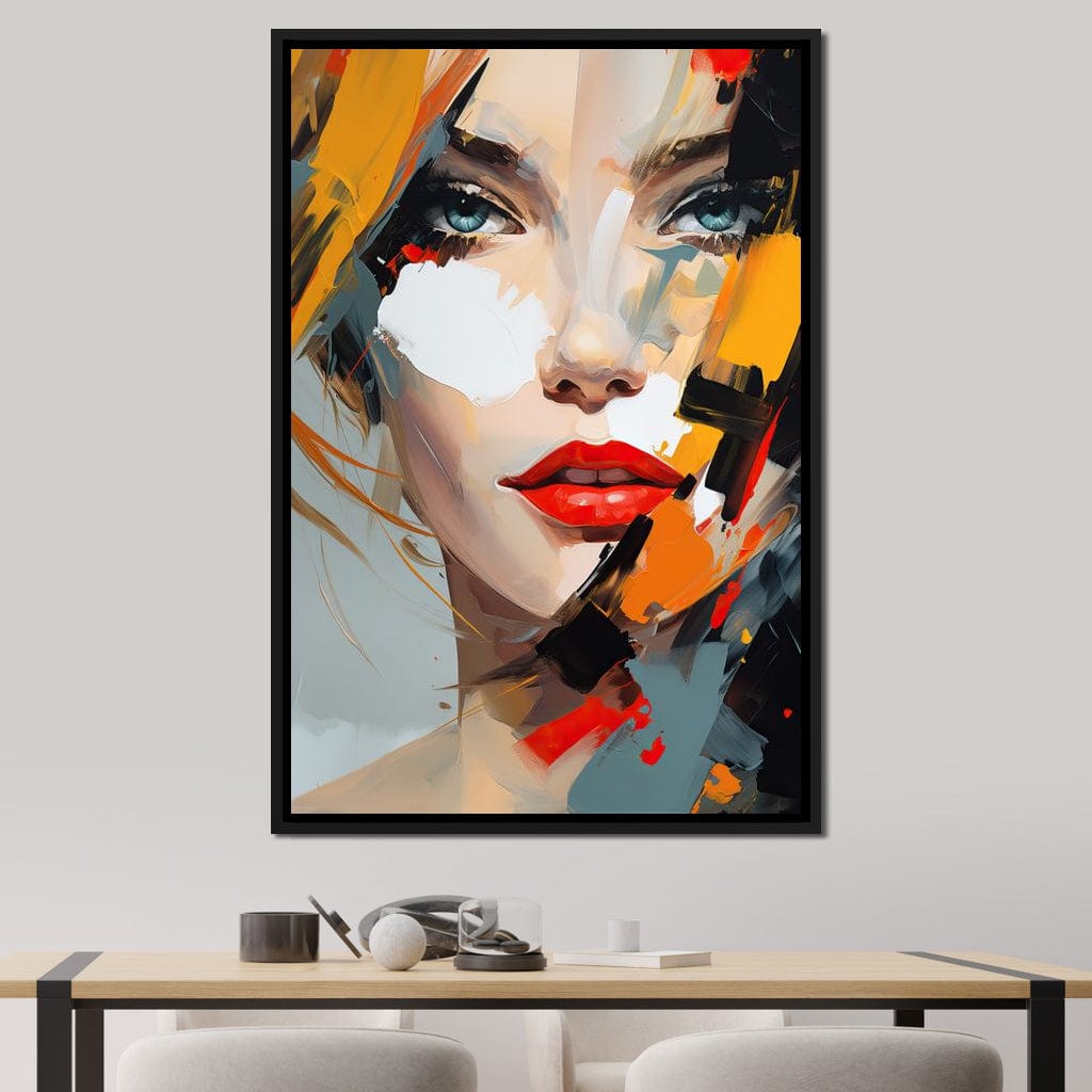 Expressive Contemplation Vivid Notions Canvas Wall Art