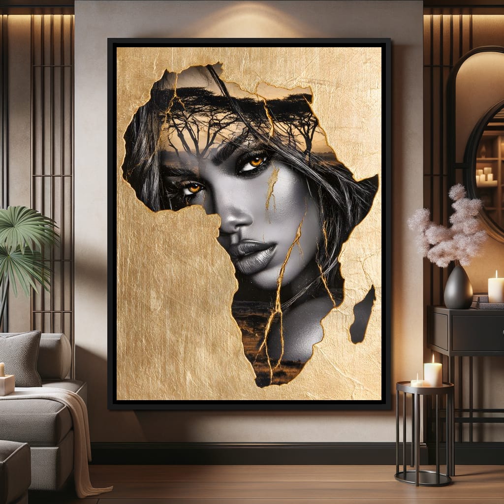 Golden Legacy of the Savannah Soul Canvas Wall Art