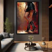 Alluring Legs Elegance Canvas Wall Art