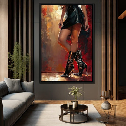 Alluring Legs Elegance Canvas Wall Art