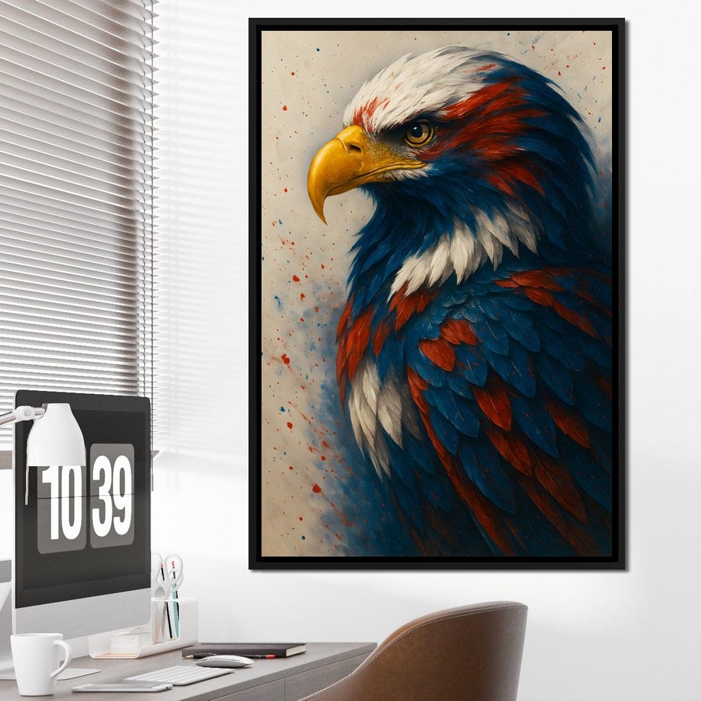 Eagle Majesty Feathered Glory Canvas Wall Art