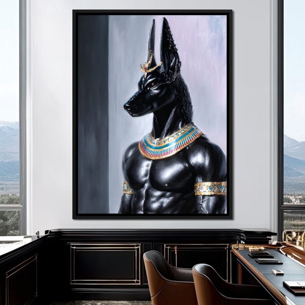 Anubis Guardian of the Pharaoh Canvas Wall Art