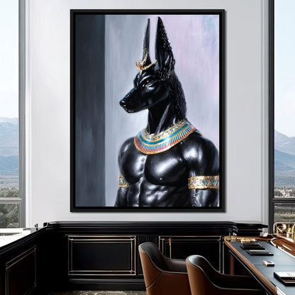 Anubis Guardian of the Pharaoh Canvas Wall Art