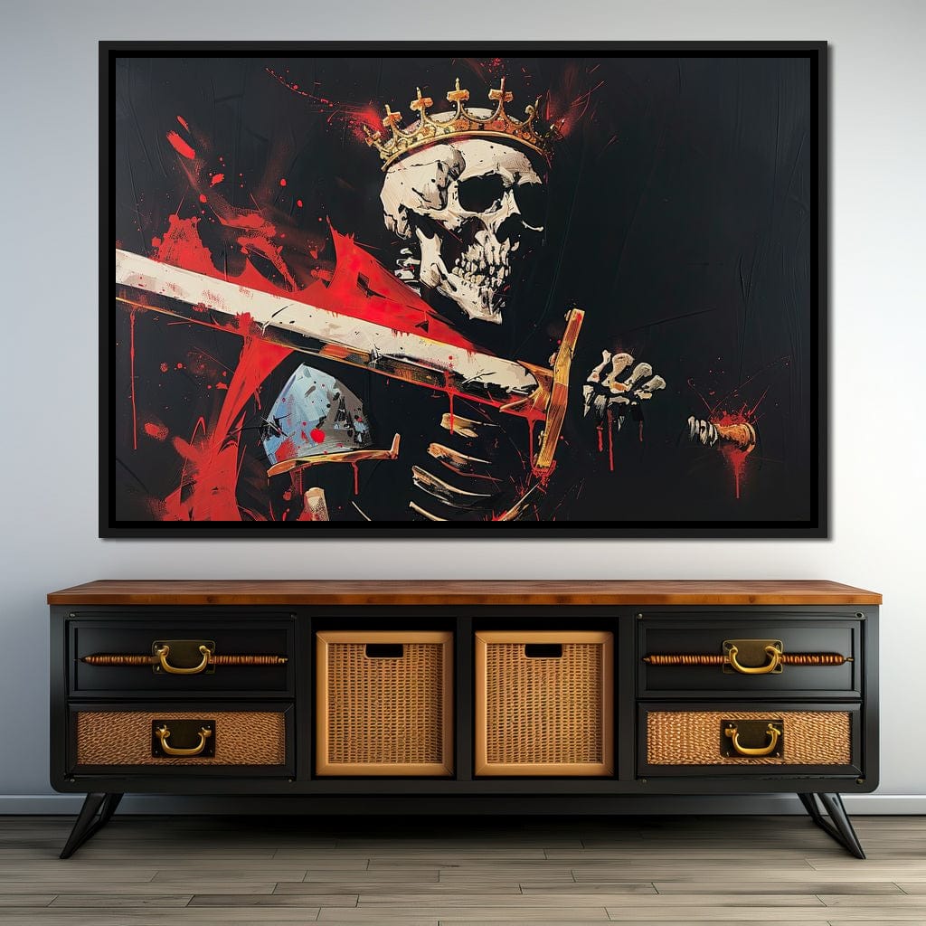 Majestic Shadows of Royal Descent Canvas Wall Art
