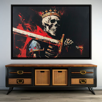 Majestic Shadows of Royal Descent Canvas Wall Art