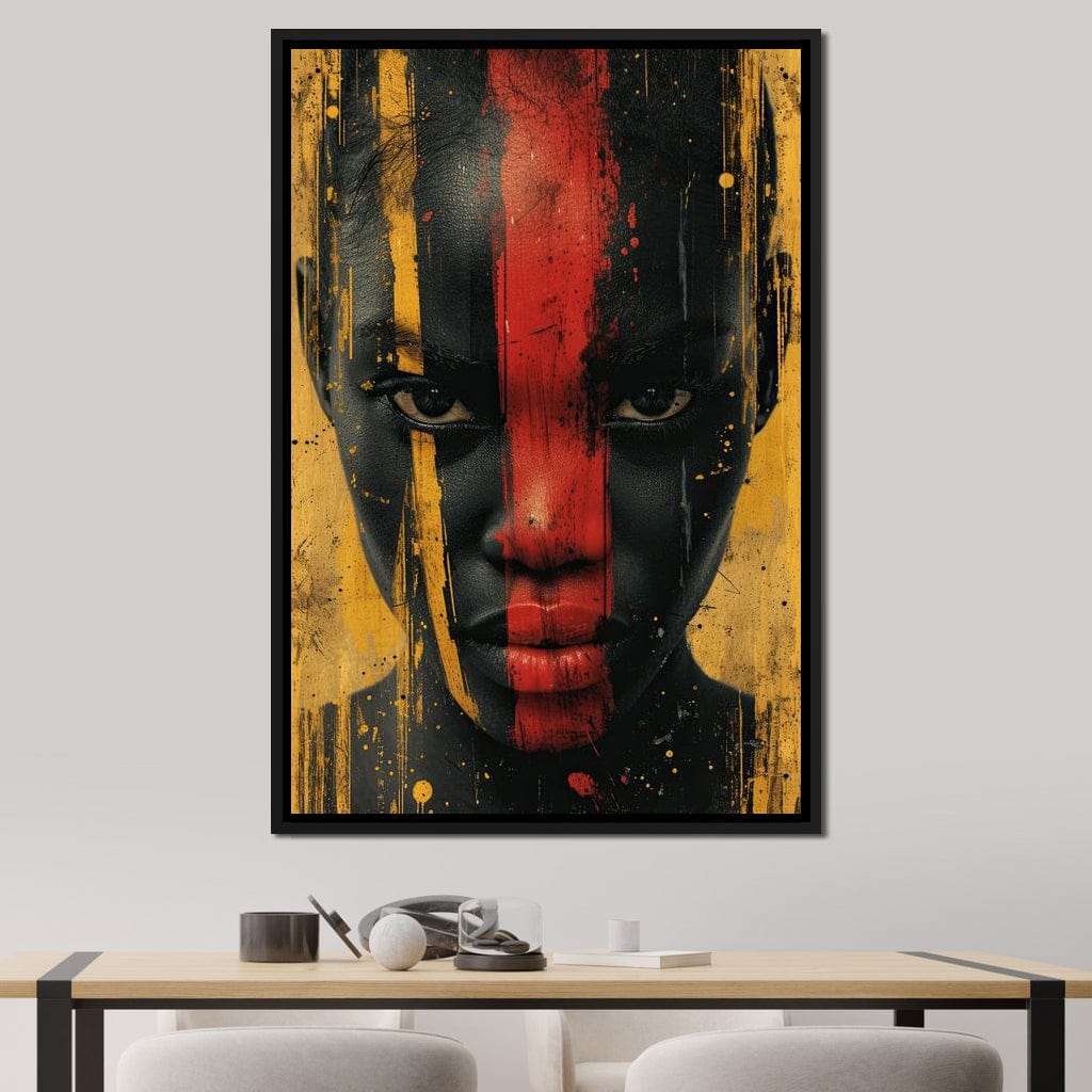 Golden Noir Revelation Canvas Wall Art