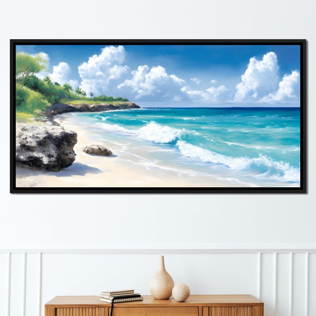 Tranquil Shores Escape Canvas Wall Art